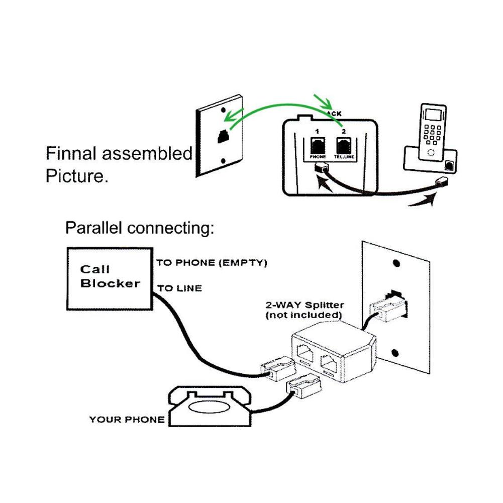 803PLUS черный список мешающих роботов блокировка звонков блокировщик вызовов стационарный домашний телефон черный