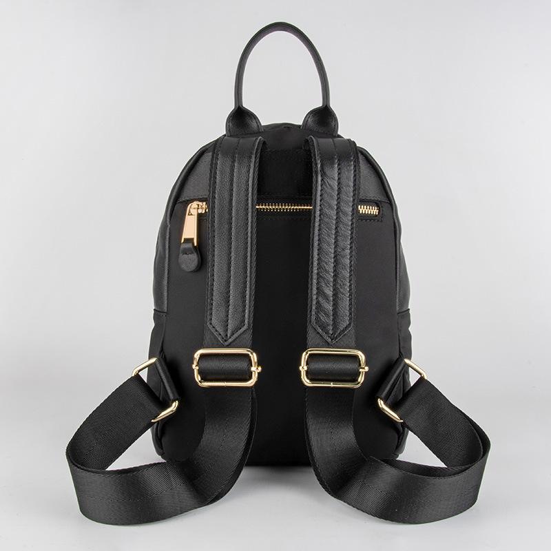 Кожаный рюкзак на молнии, черный кожаный рюкзак для женщин, дорожная сумка для хранения, студенческая сумка, сумка через плечо