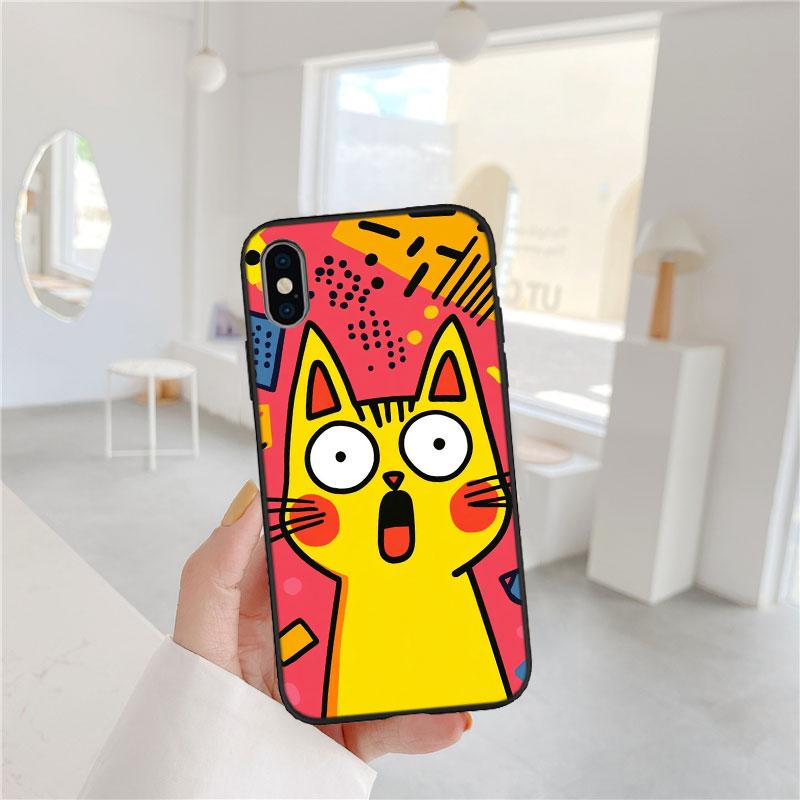 LO23 Чехол-бампер Мягкий Кот Котёнок Мяу для Samsung Galaxy S20 S21 S22 Ultra FE + Plus A21S A22 A24 A25 A26 A30 A30S A31