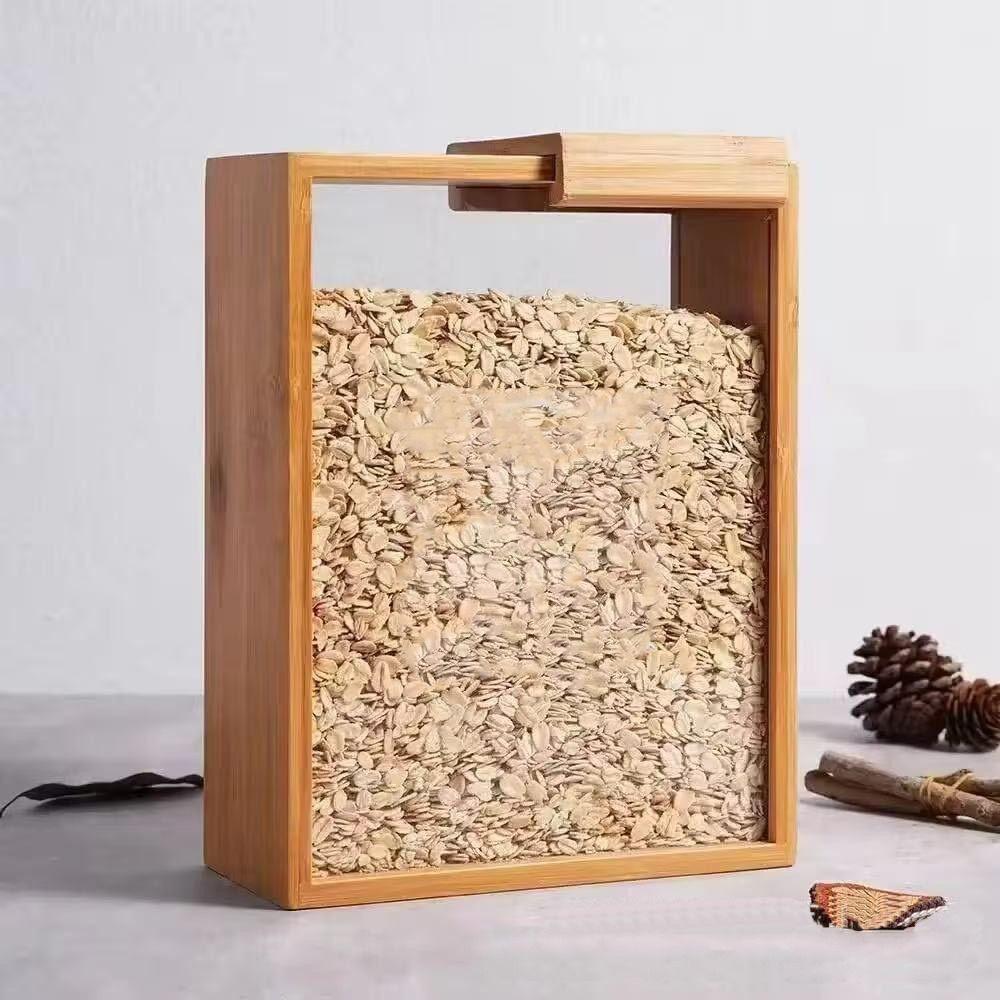 Clear Acrylic Cereal Grain Organizer Sealed Food Storage Box Kitchen Storage Container Restaurant