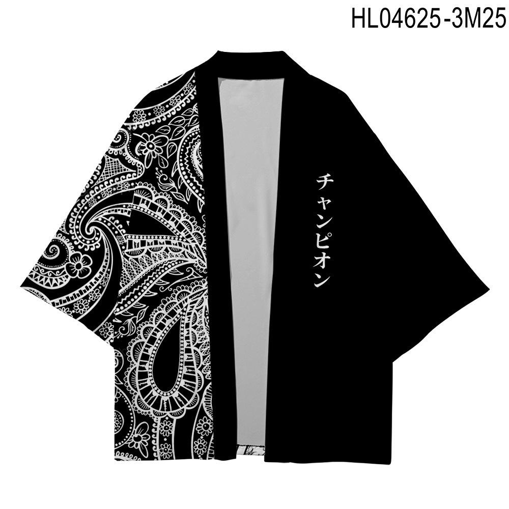 Лоскутная фиолетовая рубашка с принтом пейсли, традиционное хаори, кимоно для косплея, женское и мужское, Harajuku, японский модный кардиган, юката