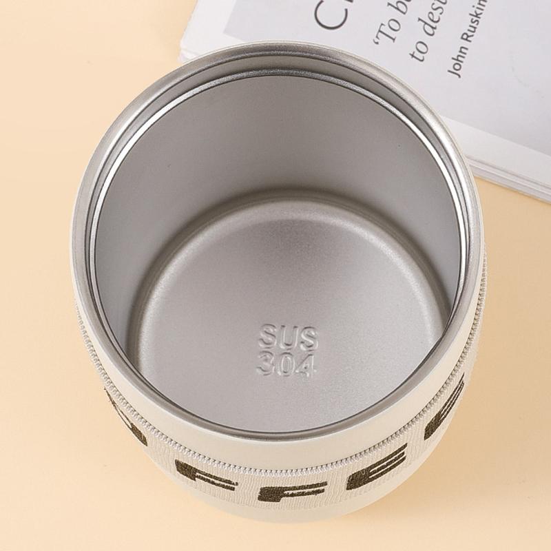 Портативная кружка для кофе из нержавеющей стали 304, грелка, модная симпатичная термос-бутылка 460 мл, термокружка для кофе
