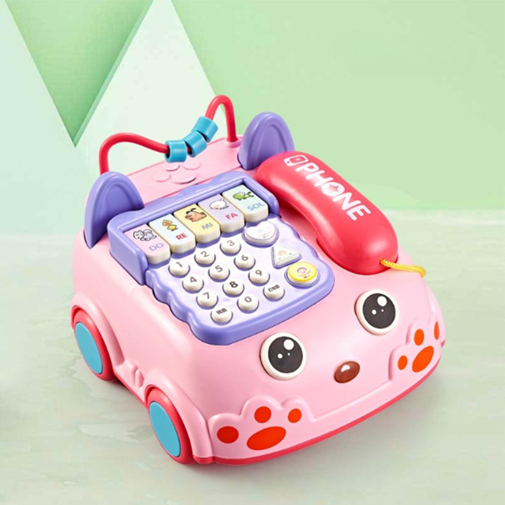 Early Education Learning Toy Multi-functional Light Music Playing Pretend Phone Call Toys Gifts For Boys Girls