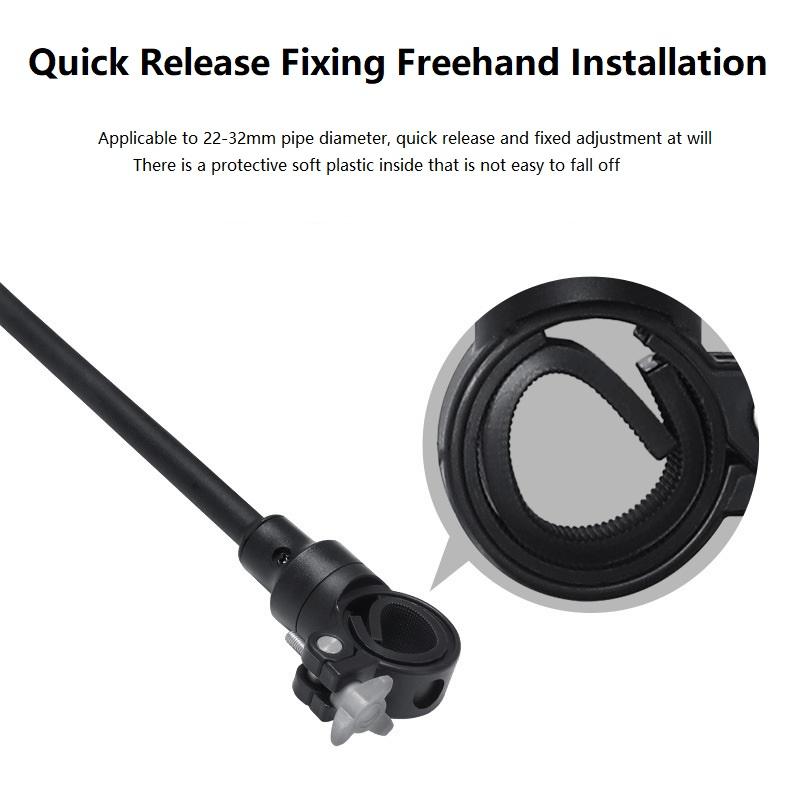 1pc Bicycle Rearview Handlebar Mirrors 360 for Mountain Road Bike Bendable Hose Adjustable Rearview Mirror Bicycle Mirrors