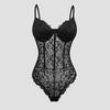 Европейский и американский кружевной обрезной боди с открытой спиной 60427 - Сексуальный и облегающий