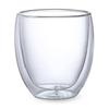 Retro Glass Double Current Model J-kitchens Heat-Resistant Cup/Tumbler, Walled, 83xH100mm, 320cc,