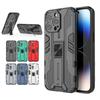 Противоударный чехол с бронированной структурой для iPhone 15 14 13 12 mini 11 Pro Max XS XR 8 7 6 Plus 8 7 6 G SE2 Чехол с держателем Магнитный чехол