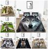 3D Wolf Pattern Bedding Set Quilt Cover Pillow Cover Home Bedding Set AU/EU/US Full Size Single/Double Bed Home Decoration