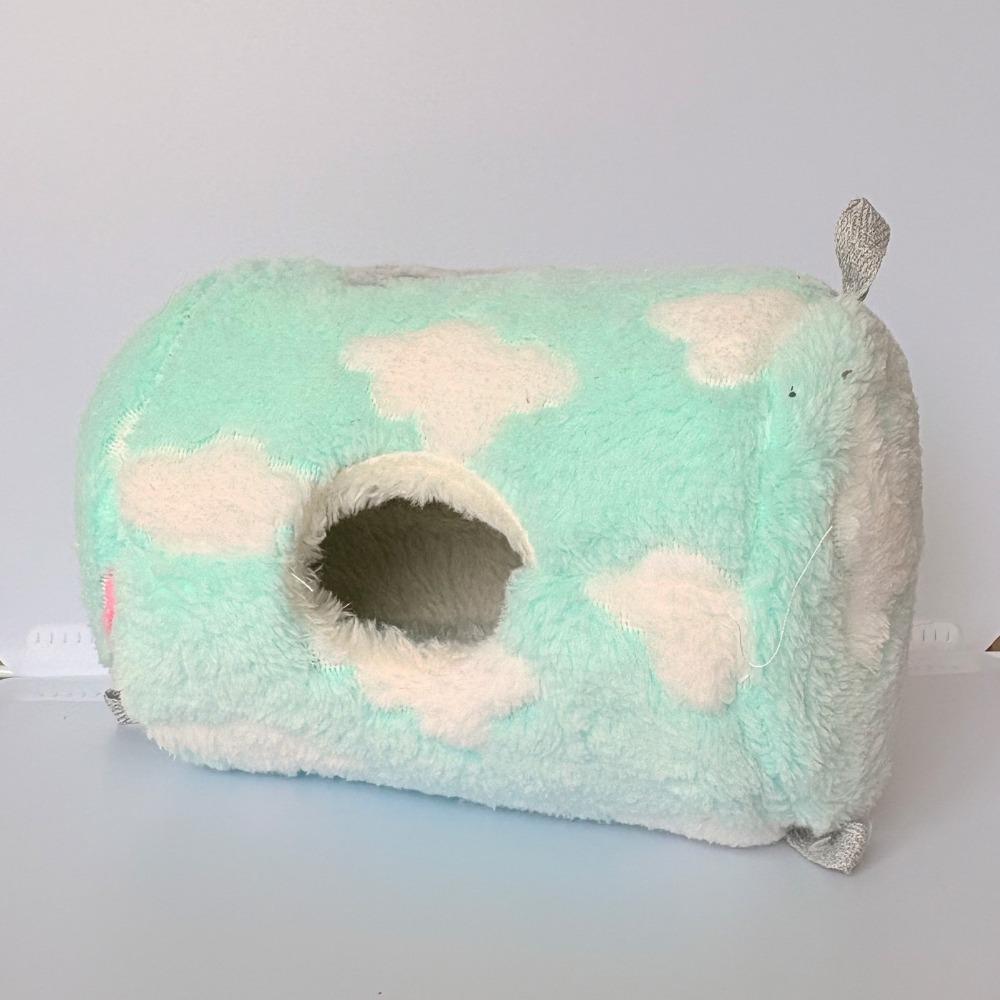 Теплый гамак для хомяка Утолщенный плюшевый Кроватки для белки Спальный мешок для питомца Аксессуары для клетки