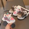 Детская обувь, осенние кроссовки для девочек, обувь для мальчиков, детская обувь для папы, уличная повседневная обувь с буквенным принтом