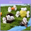 Adorable Resin Cartoon Rabbit Miniature Figurines For Garden Decor And Home Accents