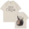 Винтажная графическая футболка Good Omens для мужчин, модная хлопковая футболка с коротким рукавом, унисекс, повседневная футболка оверсайз, уличная одежда Харадзюку