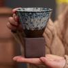 Керамическая кружка в японском стиле, печь-горн, домашнее искусство, декоративная керамическая кружка, креативная ретро-конусная керамическая кружка для кофе, латте, фарфор, 160 мл