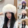Женская зимняя шапка из толстого плюша с искусственным мехом, сохраняющая тепло, ветрозащитная, в стиле Монголии, однотонная, для езды на велосипеде, катания на лыжах, панама