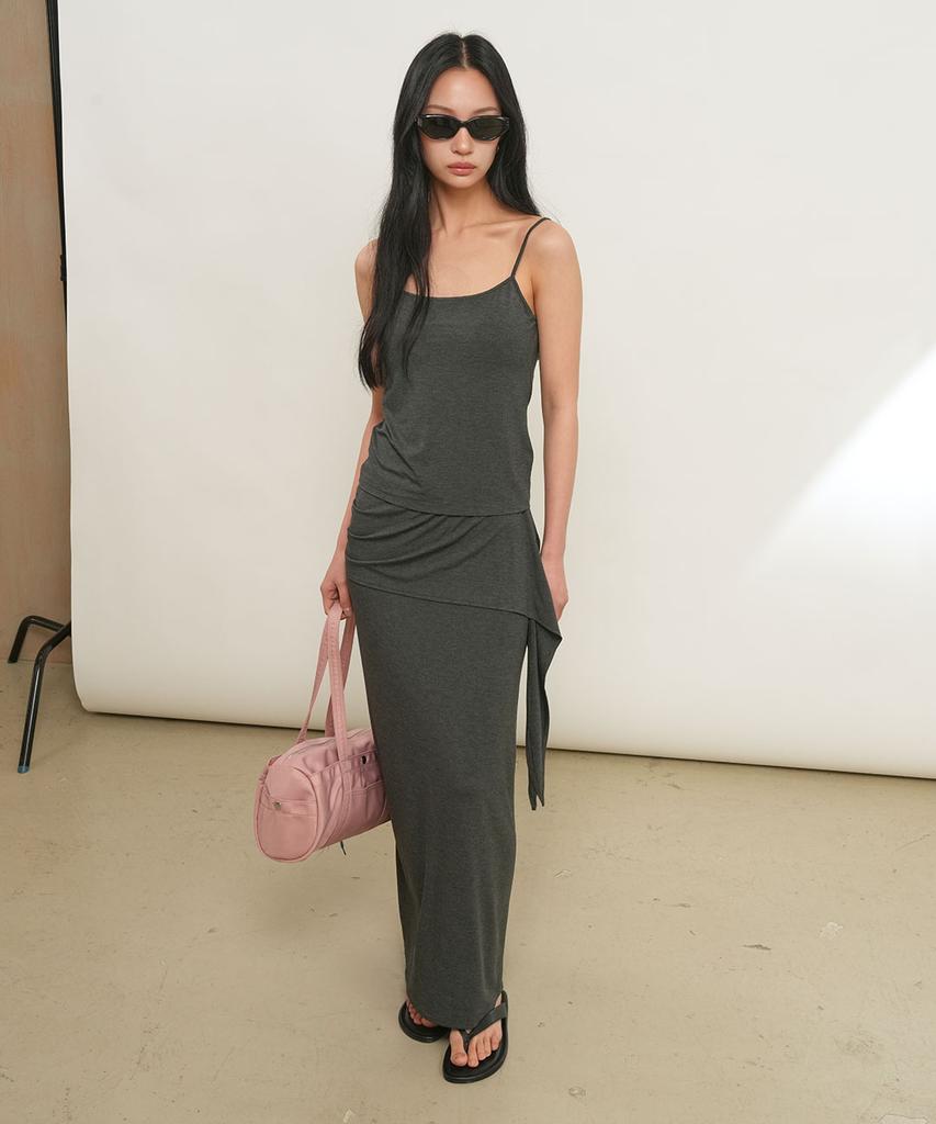 GENERALIDEA Backless Sleeveless With Built-In Cap [Charcoal] / Gf2Lts529