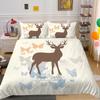 Лидер продаж, комплект пододеяльников, роскошная домашняя постельная одежда, креативное постельное белье, 3D краска с оленем, новая модная наволочка, пододеяльники