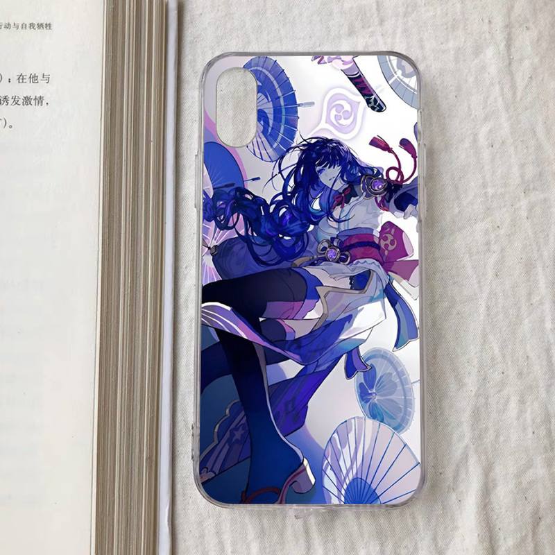 Чехол для телефона Genshin Impact Райдэн Сёгун для iPhone 11 12 13 Mini Pro Max 8 7 6 6S Plus X 5 S SE 2020 XR XS 10