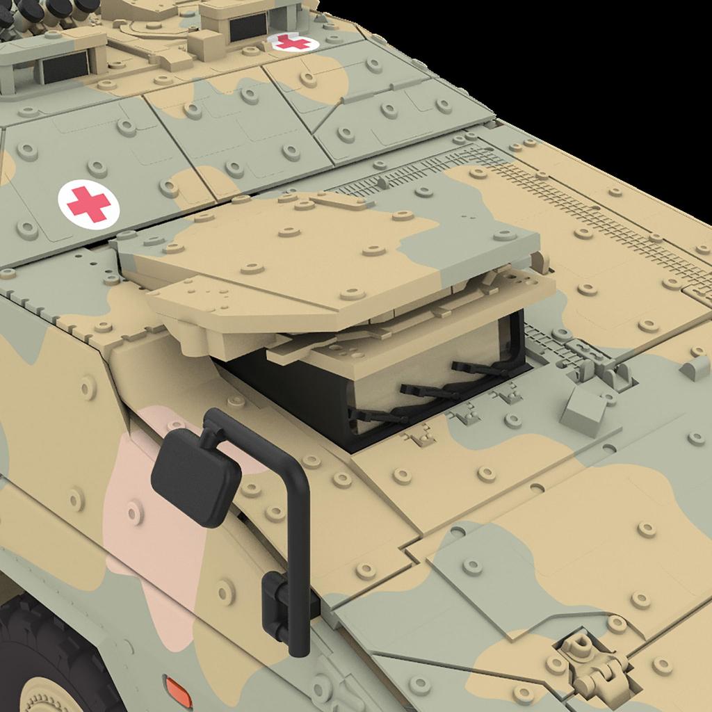 Revell 1/72 GTK Boxer sgSanKfz Plastic Model Kit 03362 (Armored Medical Vehicle, Assembly Kit for Collection and Diorama)