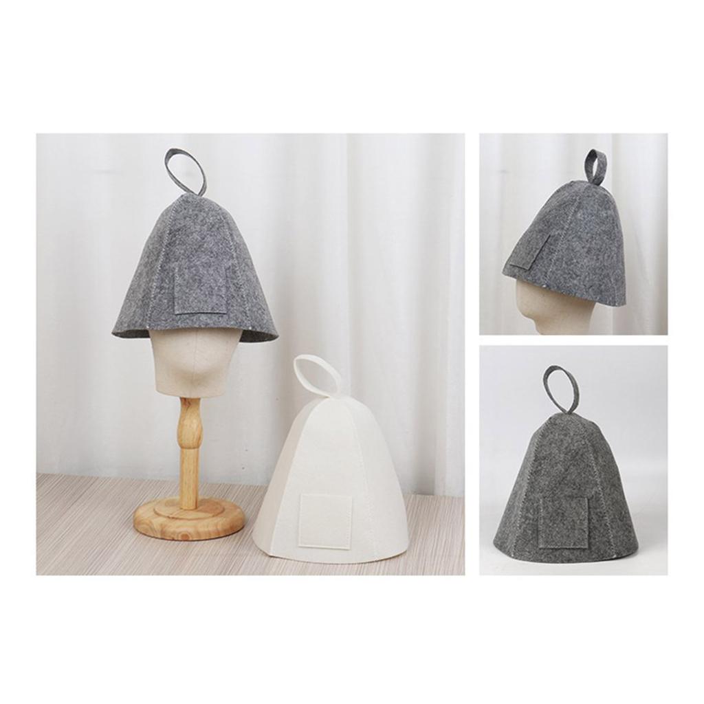 Шапочка для сауны с защитой от жары, утолщенная шерстяная фетровая шапочка для душа, тюрбан для волос, быстросохнущее полотенце, шапочки для сауны, аксессуары для ванной комнаты