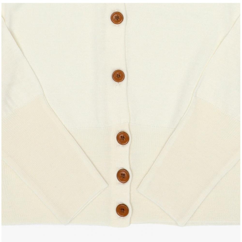 Vivienne WeStwood Women S Cardigan Wool Silk Bear Orb Logo 1803002p Y001a A408