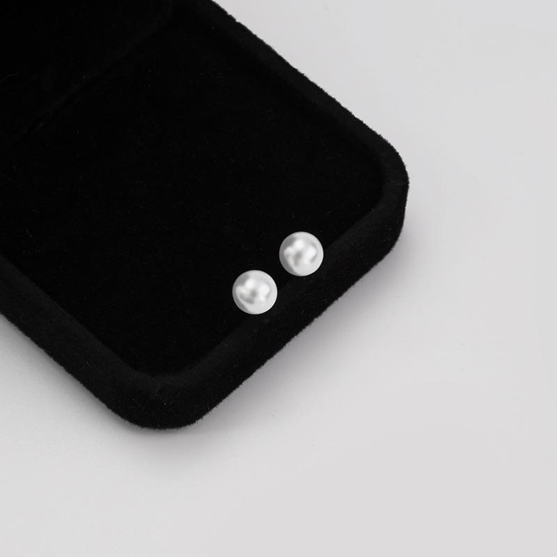 Для женщин серьги ювелирные изделия корейские очаровательные простые серьги гвоздики круглые жемчужные серьги аксессуары