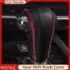 Чехол на ручку переключения передач из натуральной кожи для автомобиля с гандбольным принтом для Honda HRV HR-V Vezel 2014 2015 2016 2017 2018 AT