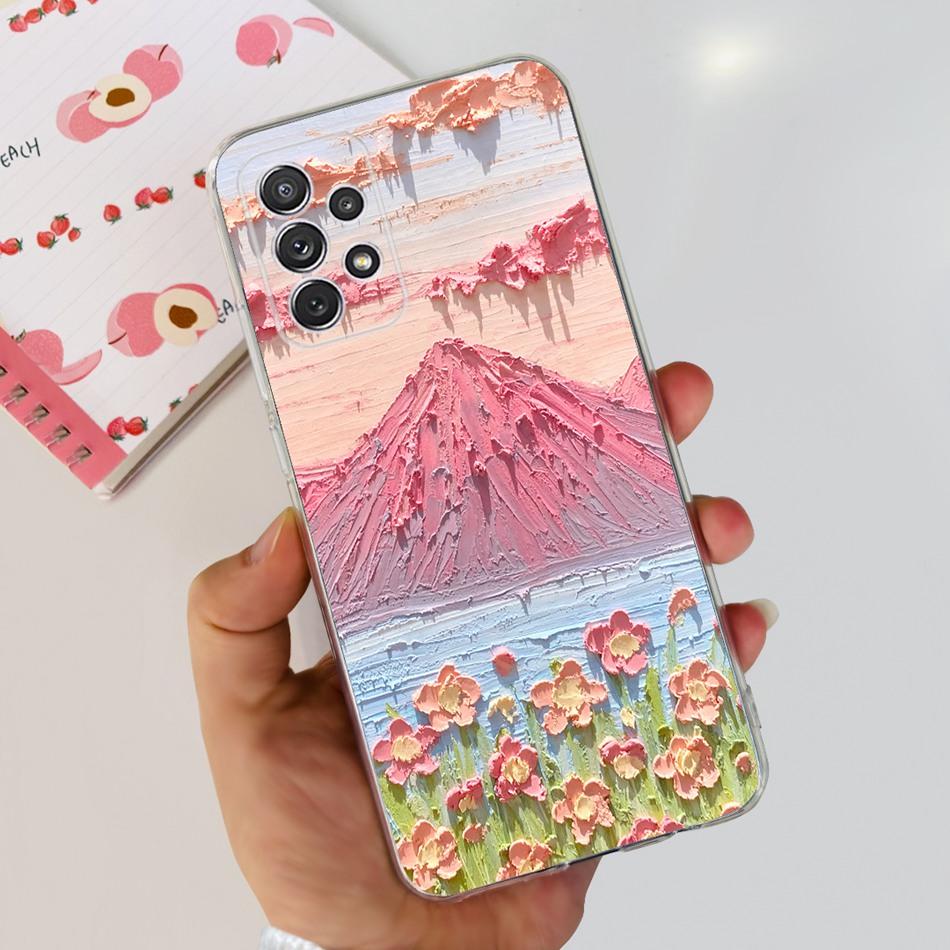 Чехол для Samsung Galaxy A52 Чехол Samsung A52s 5G Элегантная Печать Мягкий Силикон ТПУ Задняя Крышка Телефона Для Samsung A52 4G 5G A 52 52s