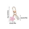 1Pcs Korean Hot-Selling Ins Metal Style Daisy Keychain Niche Usb Headphone Pendant Bag Protective Cover Pendant