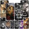 Чехол для Apple Iphone 11 13 12 Mini 14 Pro Max Xr 7 8 + Se 2020 Xs 6 6s Plus 5 5S, черный силиконовый чехол для телефона Lion Alpha Male Cub