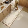 Коврик из ПВХ кожи Домашний Кухонный Ковер Водонепроницаемый Маслостойкий Коврики для ног Нескользящий Износостойкий Ковер Длинные Коврики для балкона