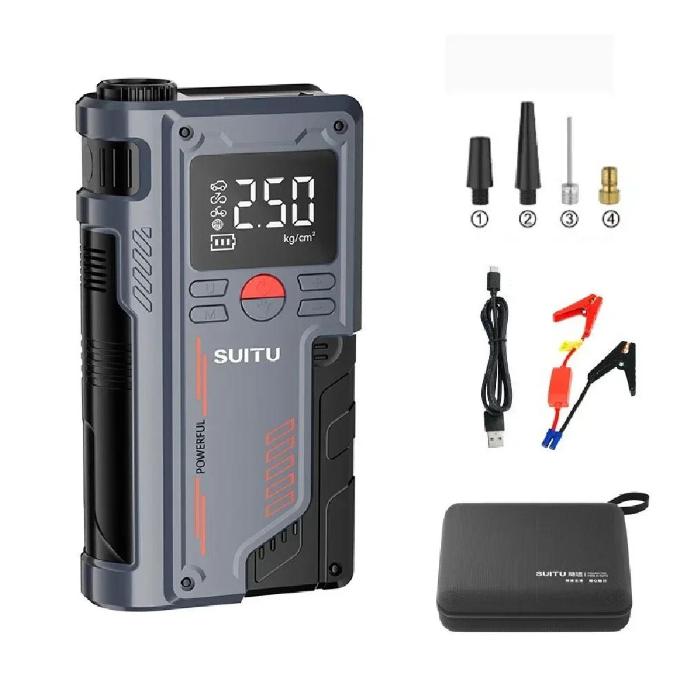 Электрический насос для шин 150 фунтов на квадратный дюйм с легким стартером, портативный автомобильный насос для накачивания шин, дисплей мощности, велосипедный воздушный компрессор для автомобильных шин