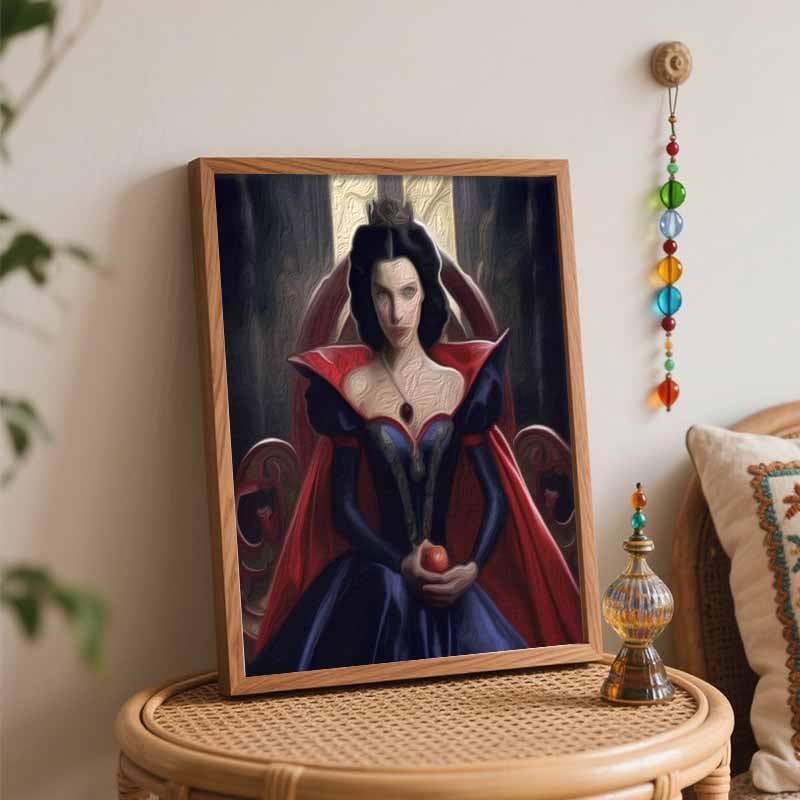 Disney Snow White oil painting art painting kit handmade diy gift home decoration, exquisite fantasy portrait, princess wall art decor