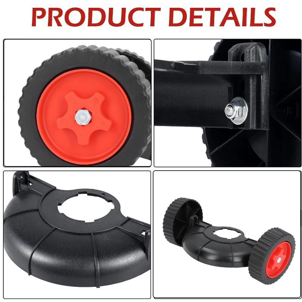Plastic Lawn Trimmer Wheel Adjustable Trimmer Auxiliary Wheel Durable Support Wheel