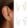 1 Pair Ear Studs Tassel Chains Earrings For Women Ear Piercing Jewelry Gift YSX