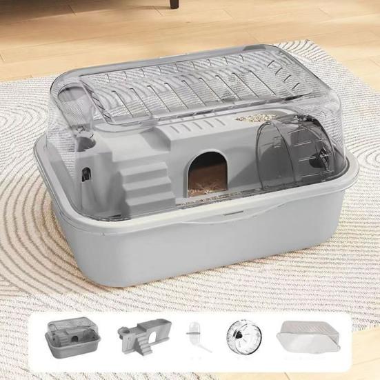 Yousheng клетка для хомяков прозрачная среда обитания хомяков акриловый домик для игр с колесом бутылка для воды для хомяков крыс песчанок морских свинок