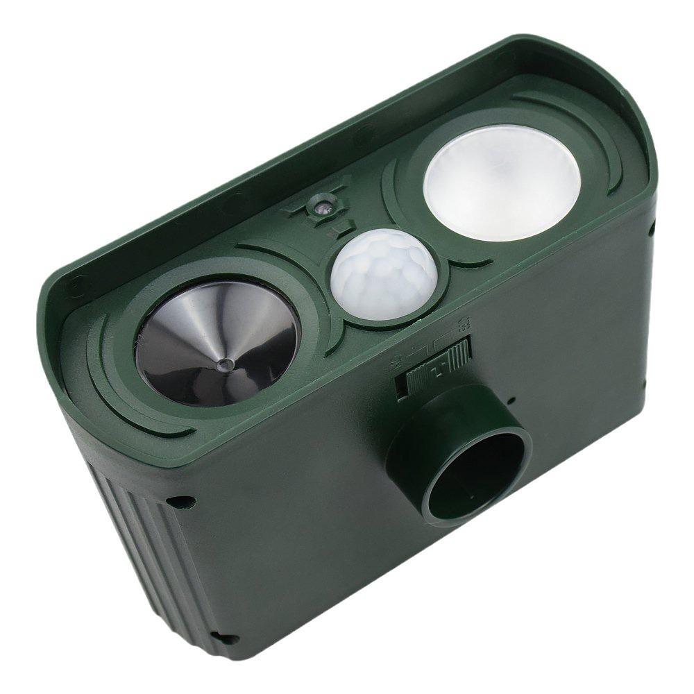 Отпугиватель вредителей на солнечной батарее с мигающим светом для кошек, собак и птиц