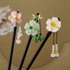 Handmade Wooden Hairpin Chinese Style Party Hair Bun Decorative Hair Chopsticks for Hanfu