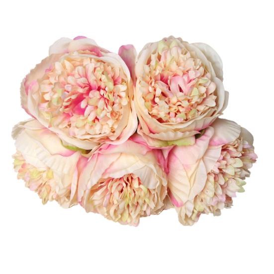 1 букет 5 головок искусственный пион шелковый цветок свадебный домашний садовый декор