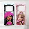 Милый Чехол для Телефона Bratz с Куклой для iPhone 17 Pro MAX 17AIR 17 Модная Девочка Ударопрочный Жесткий Чехол Прозрачный Чехол