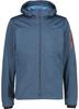 CMP Light Softshell Jacket with Detachable Hood (39A5027M) Deep Lake Melange
