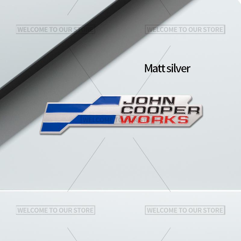 3D значок решетки John Cooper Works JCW, металлические наклейки на задний багажник для Mini Cooper S F66 F65 F67 U25 J01 J05 R61