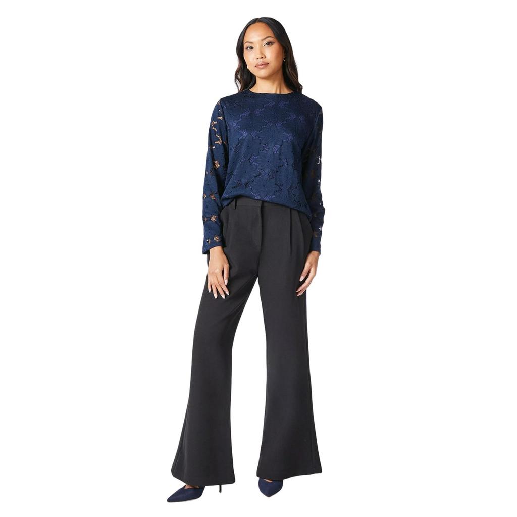 Принципы Женский/женский кружевной топ с длинными рукавами