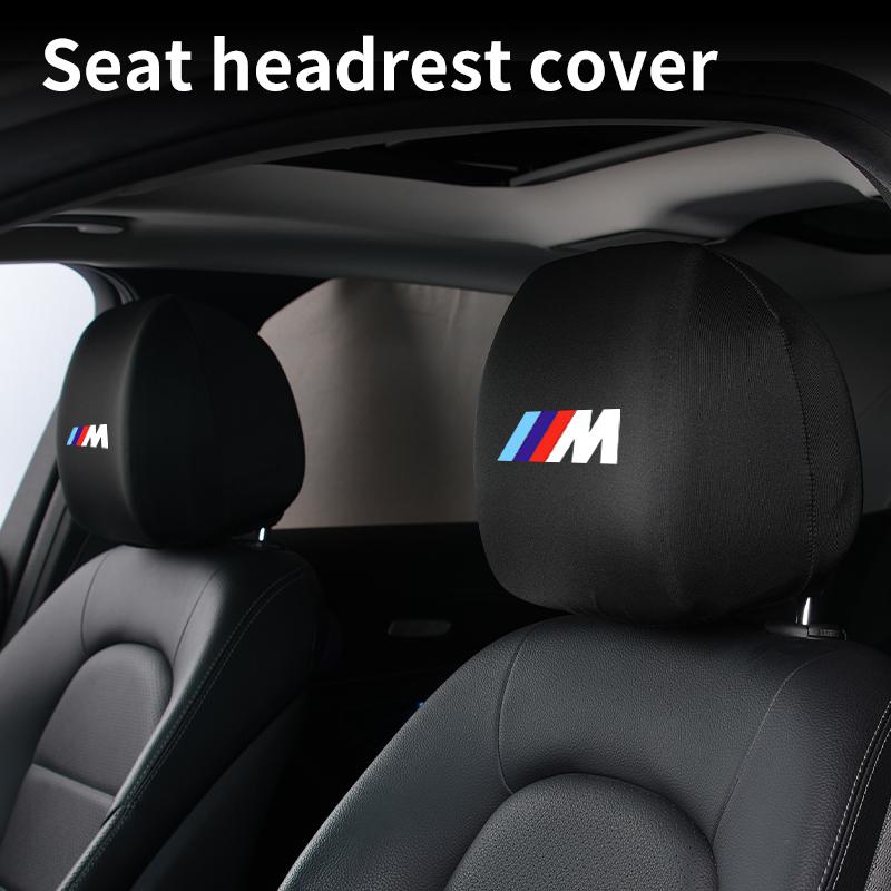 2025 Hot Car Seat Headrest Cover Anti-Dirty Elastic Protective Covers For BMW E90 E87 I01 E60 F25 F26 F44 F45 E36 E34 E39 F01 F1