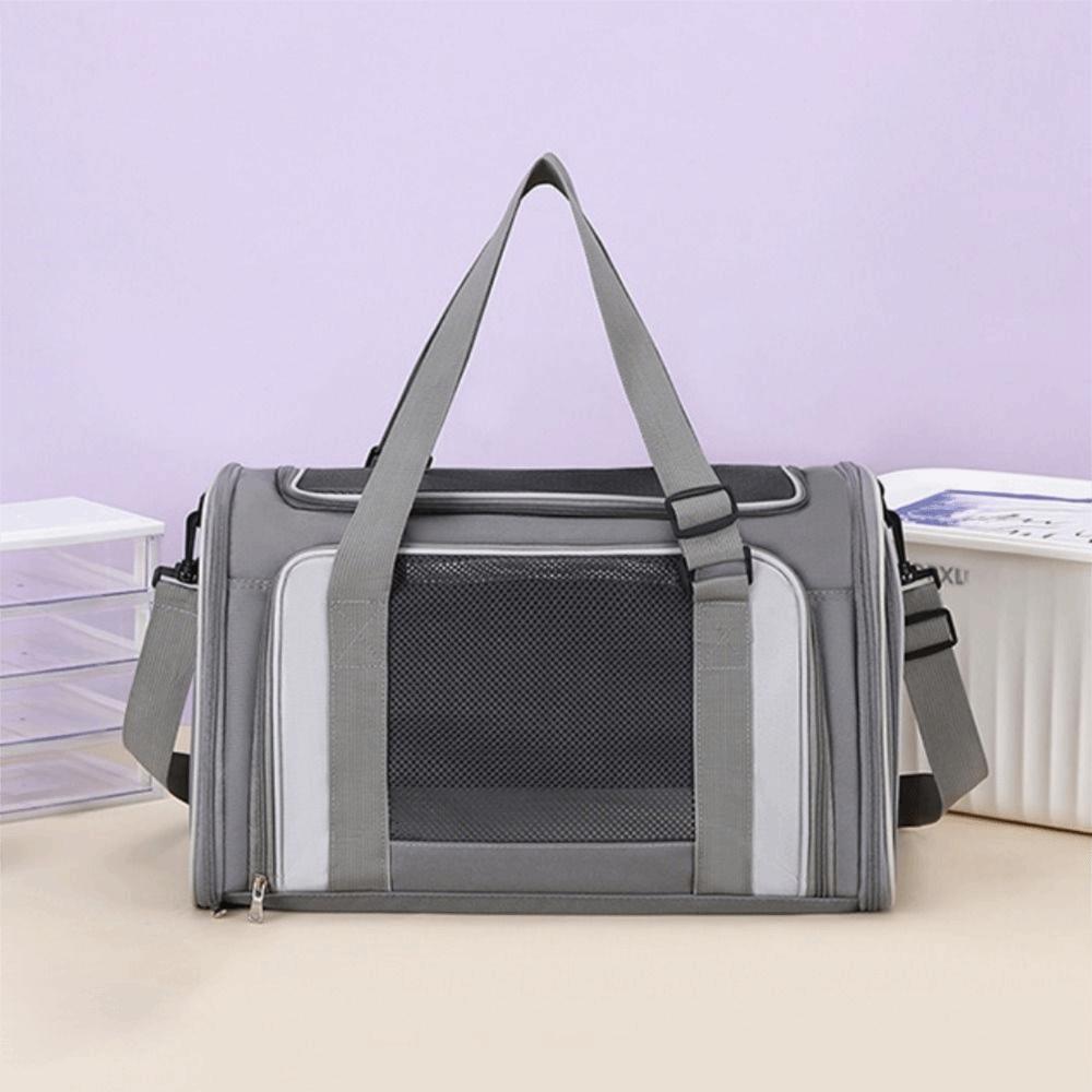 Складная дорожная сумка для питомцев, большая вместимость, сумка-переноска для питомцев, кошачья сумка-тоут для прогулок, для походов