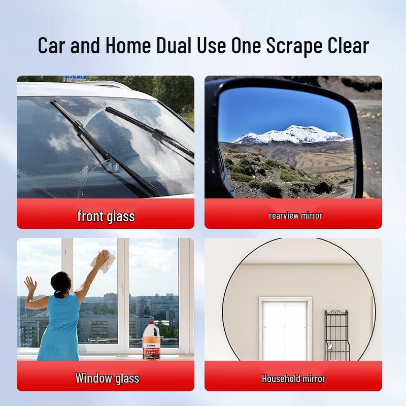 Wurth 0°C Ethanol All-Purpose Glass Cleaner - Strong Stain & Oil Film Remover