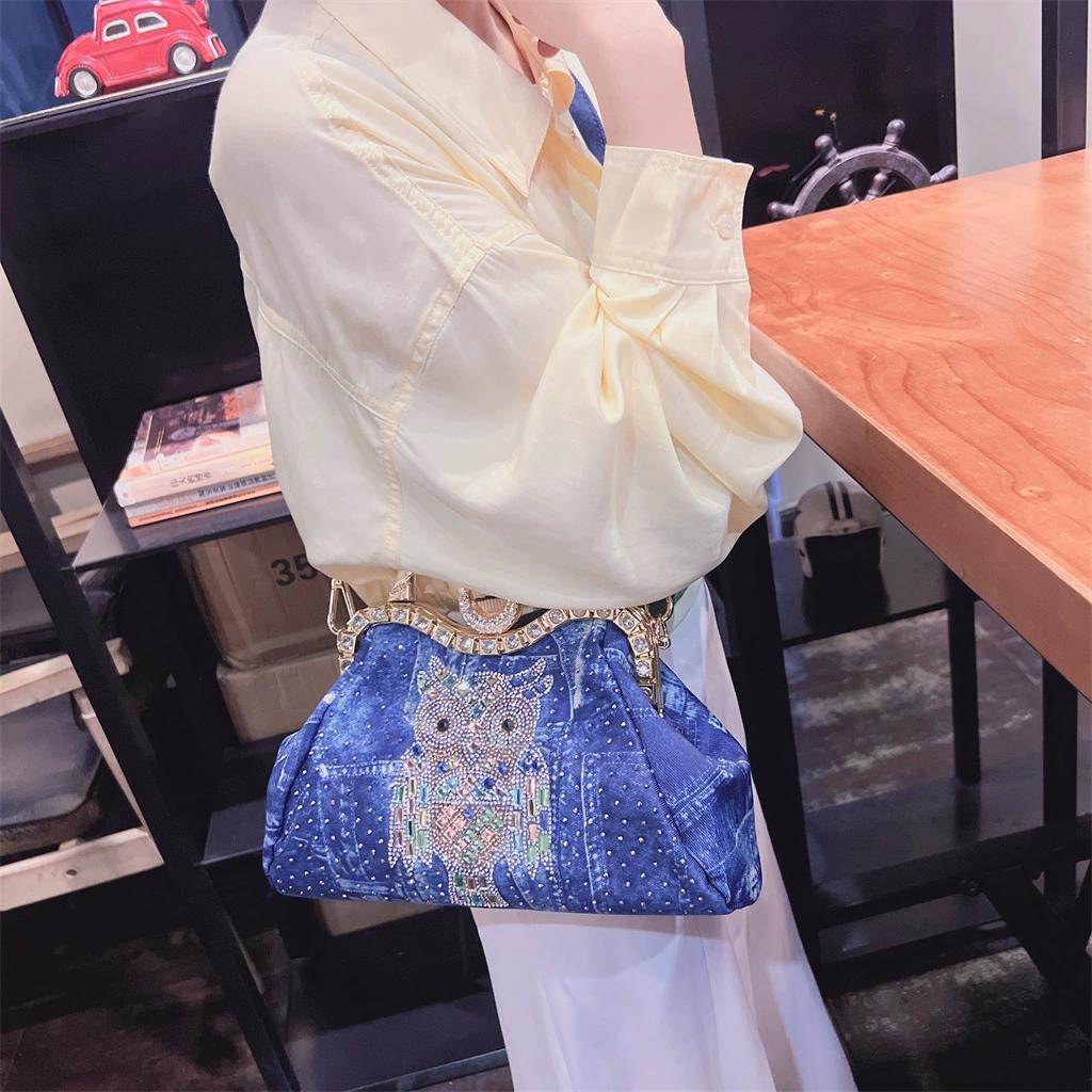 2025 Новая Мода Сумка Через Плечо Кроссбоди Сумка Женская Мода Деним Маленькая Сумка Женская
