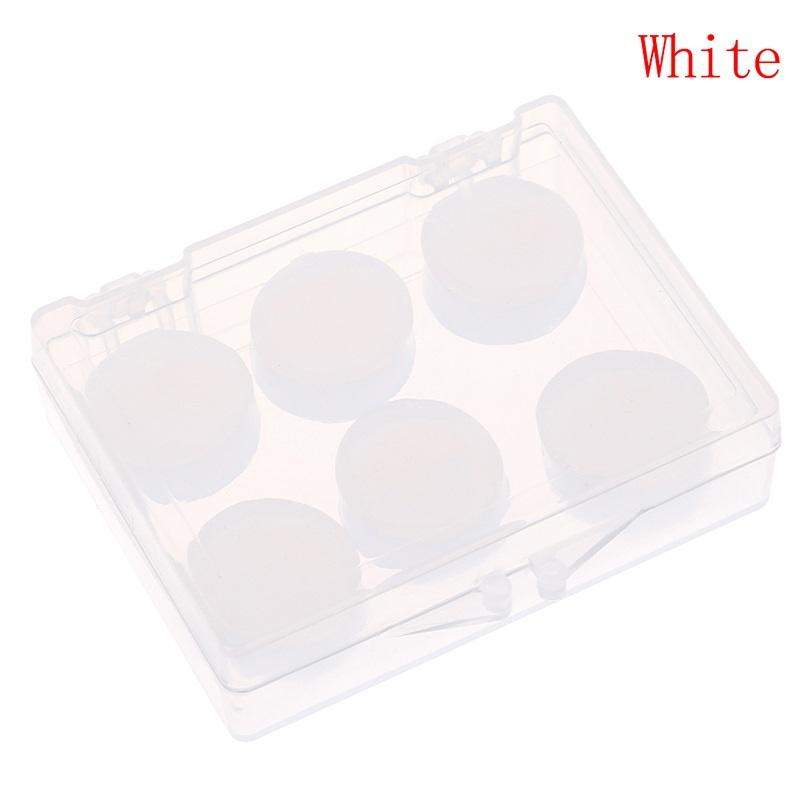 6Pcs/Box Silicone Mud Children Adults Sleep Earplugs Sound Insulation Noise Reduction Anti-Noise Swimming Waterproof Earplugs