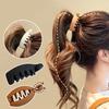 Frosted High Ponytail Clips Solid Color Banana Clip Women Hair Style Accessories Fashion Ponytail Barrettes Hair Claws Hairpins