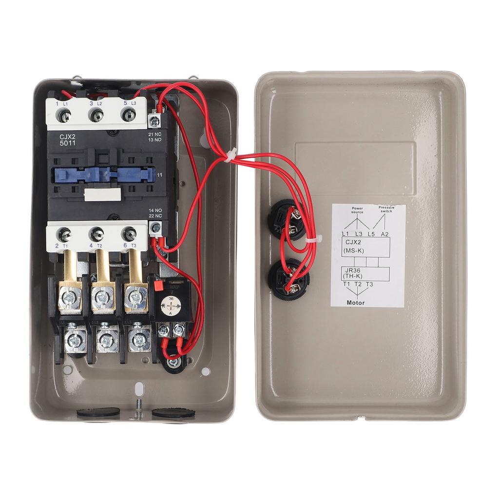 11KW Magnetic Motor Starter 380V 3 Phase Electric Motor Control Switch for 28‑45A