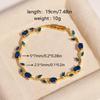 Sparkling Stones Rhinestone Bracelet Colorful Crystal Leaf Vine Bracelet  Wedding Jewelry